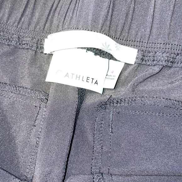 womans size 4 black athleta brand joggers - Picture 2 of 3